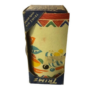 VINTAGE Trimz 1940's "Mexican" Bright Color Fruit & Pottery Pre-Pasted Border